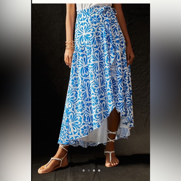 HUTCH PRINTED WRAP MAXI SKIRT - Picture 2 of 8